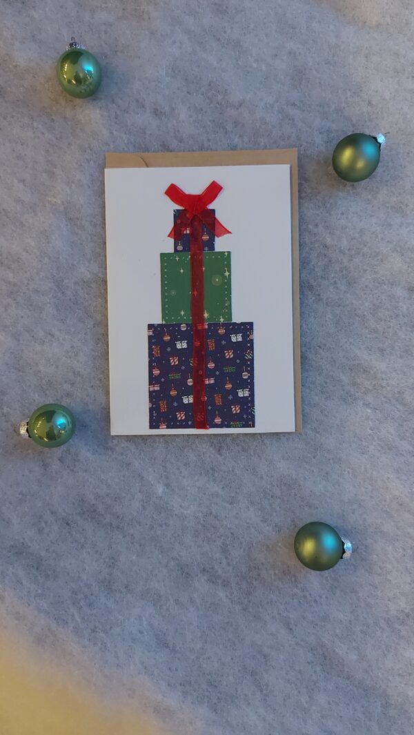 Carte de Vœux Pile de Cadeaux