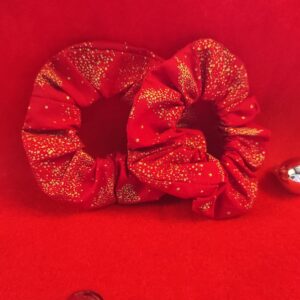 Chouchou rouge et or