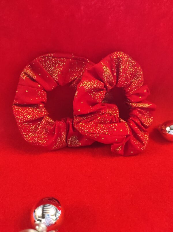 Chouchou rouge et or